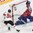 PARIS, FRANCE - MAY 7: Norway's Henrik Haukeland #33 looks on as Switzerland's Damien Brunner #96 shot misses the net during preliminary round action at the 2017 IIHF Ice Hockey World Championship. (Photo by Matt Zambonin/HHOF-IIHF Images)